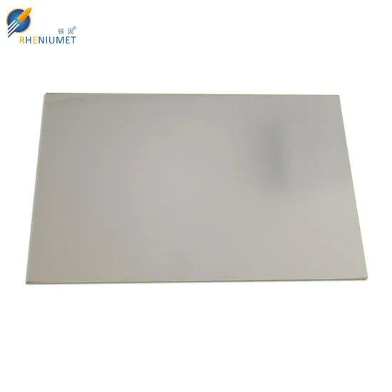 Factory Price Rhenium Sheet, Re Metal Strips, 1.6 Thick Rhenium Foil 99.99% Pure 